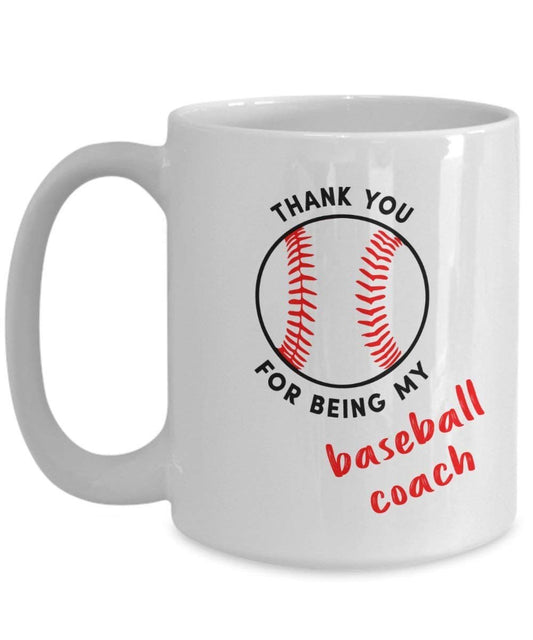 Coach Thank You Geschenk Baseball Tasse – Funny Tee Hot Cocoa Kaffeetasse – Neuheit Geburtstag Weihnachten Jahrestag Gag Geschenke Idee