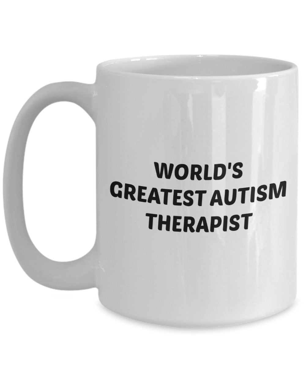 Autismus Therapeut Geschenke – World 's Greatest Autismus Therapist Tasse – Funny Tee Hot Cocoa Kaffee Tasse – Geburtstag Weihnachten Gag Geschenke Idee