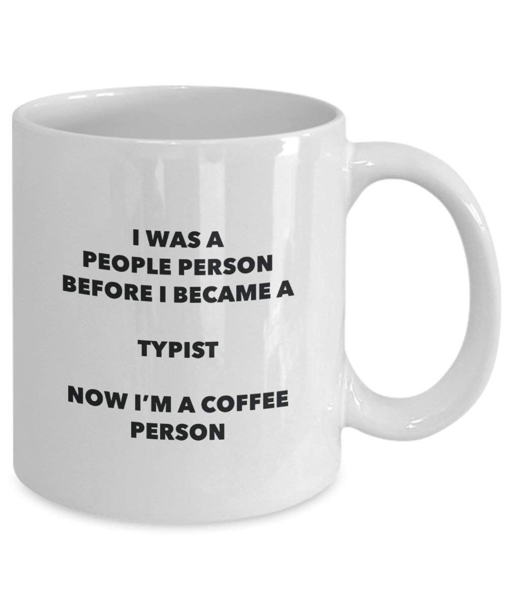 Typist Coffee Person Mug - Funny Tea Cocoa Cup - Birthday Christmas Coffee Lover Cute Gag Gifts Idea