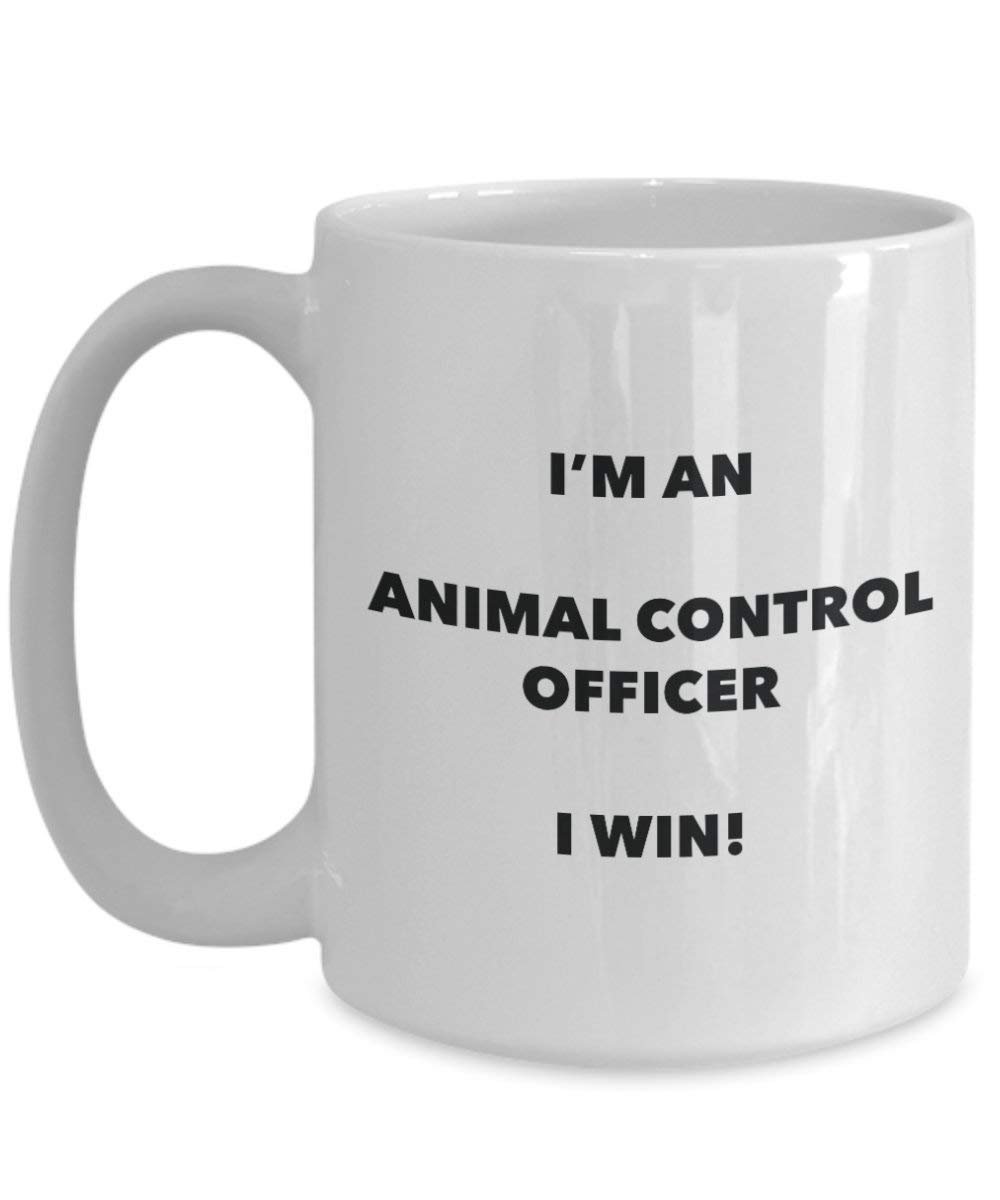 Animal control Officer Tasse – Ich bin ein Tier Control Officer I Win. – Funny Kaffeetasse – Neuheit Geburtstag Weihnachten Gag Geschenke Idee