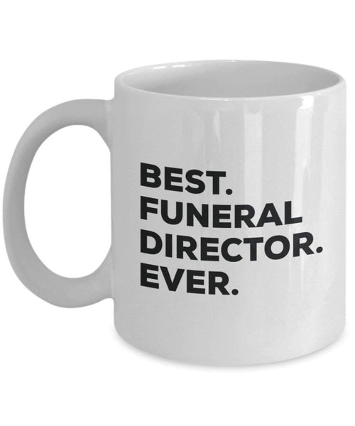 Best Funeral Director Ever mug – Funny Coffee Cup – Thank You Appreciation idee regalo per Natale festa di compleanno unico 15oz Infradito colorati estivi, con finte perline