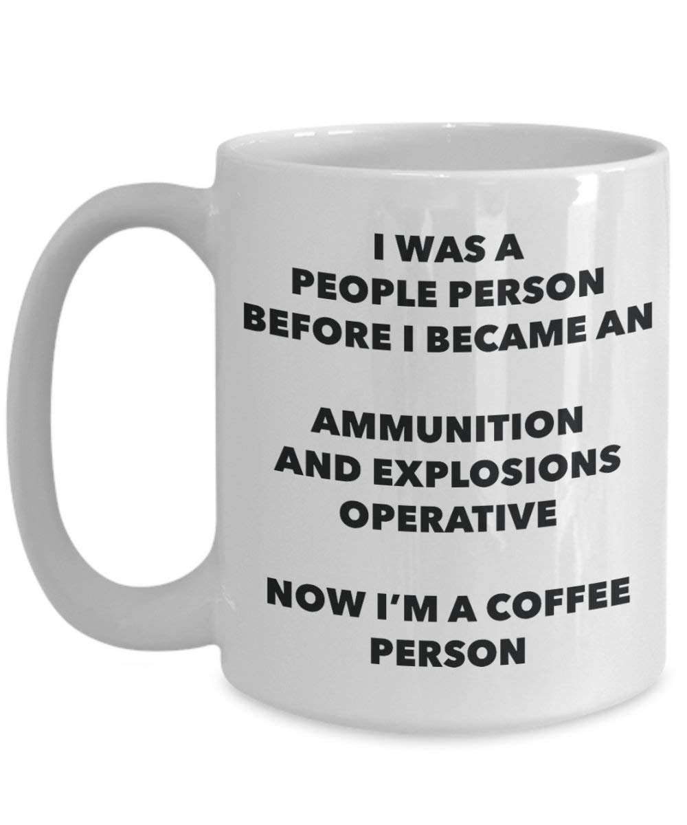 Munition und Explosionen Operationen Kaffee Person Tasse – Funny Tee Kakao-Tasse – Geburtstag Weihnachten Kaffee Lover Cute Gag Geschenke Idee