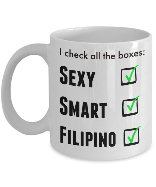 Filipino Mug - Funny Pride Coffee Cup For Men or Women - I Am Proud Novelty Love Cup