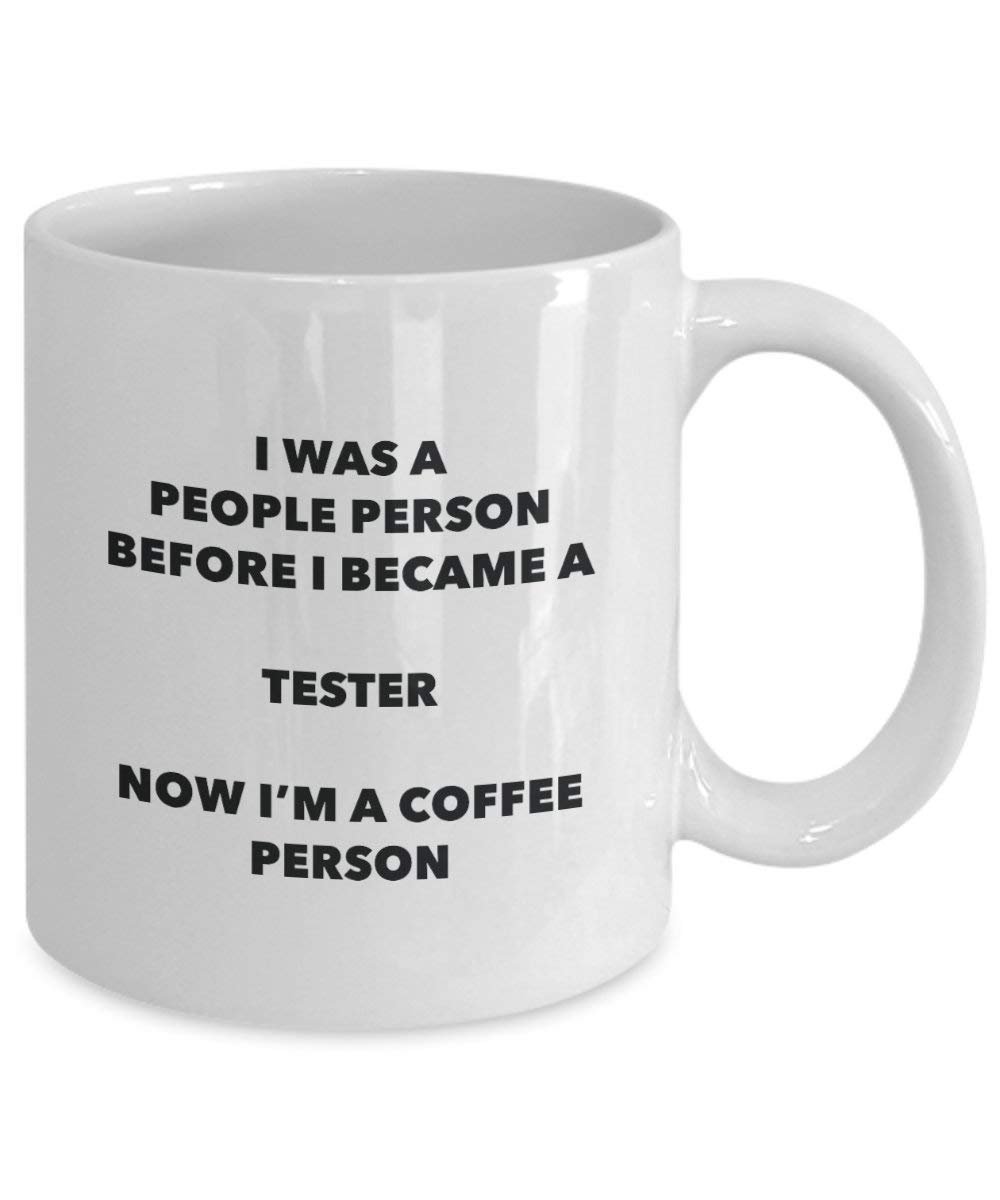 Tester Kaffee Person Tasse – Funny Tee Kakao-Tasse – Geburtstag Weihnachten Kaffee Lover Cute Gag Geschenke Idee