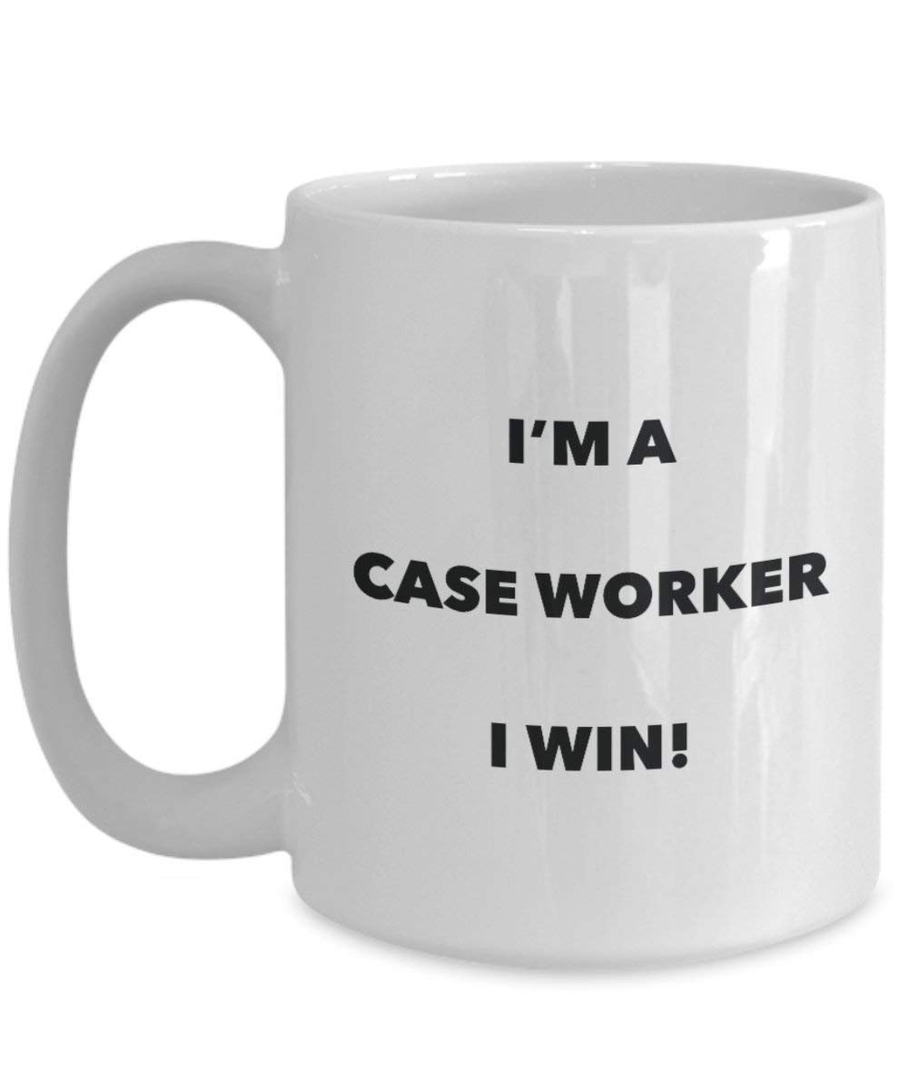 Fall Worker Tasse – I 'm a Fall Worker I Win. – Funny Kaffeetasse – Neuheit Geburtstag Weihnachten Gag Geschenke Idee 11oz weiß