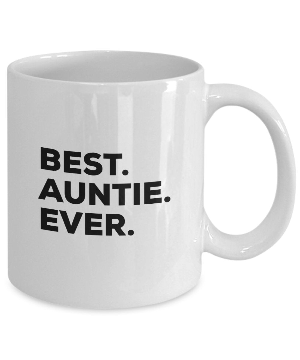 Best Auntie Ever Mug Coffee Cup - 1 You're Going To Be An Auntie - Funny Gag Gift - For A Novelty Present Idea - Add To Gift Bag Basket Box Set - Bir