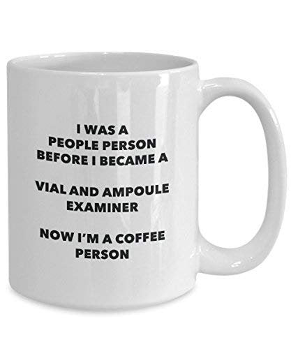 Vial and Ampoule Examiner Coffee Person Mug - Funny Tea Cocoa Cup - Birthday Christmas Coffee Lover Cute Gag Gifts Idea