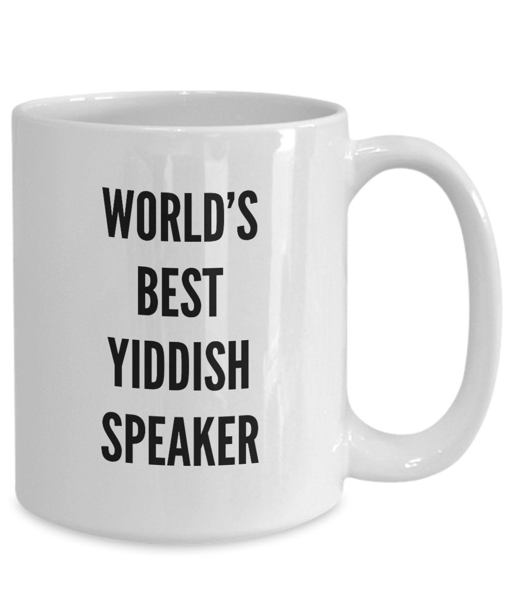 Lustige Yiddish Gifts – World's Best Speaker Tasse – jüdischer Humor Geschenk preiswert