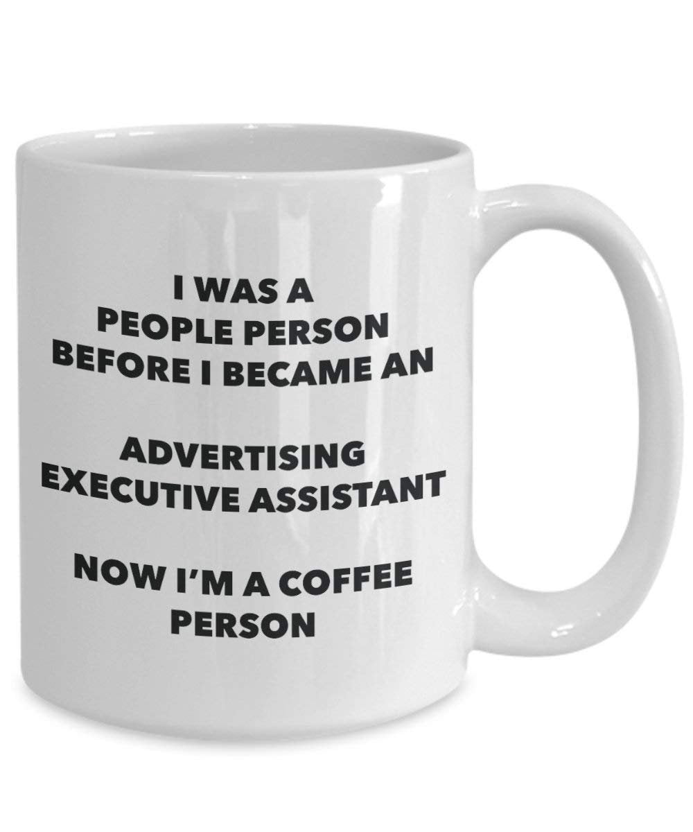 Werbung Executive Assistant Kaffee Person Tasse – Funny Tee Kakao-Tasse – Geburtstag Weihnachten Kaffee Lover Cute Gag Geschenke Idee