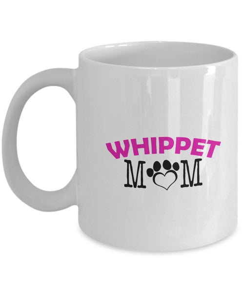 Funny Whippet Couple Mug - Whippet Dad - Whippet Mom - Whippet Lover Gifts - Unique Ceramic Gifts Idea (Mom)