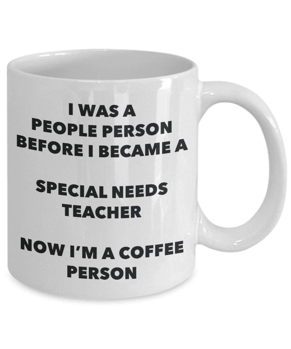 besonderen Bedürfnissen Lehrer Kaffee Person Tasse – Funny Tee Kakao-Tasse – Geburtstag Weihnachten Kaffee Lover Cute Gag Geschenke Idee