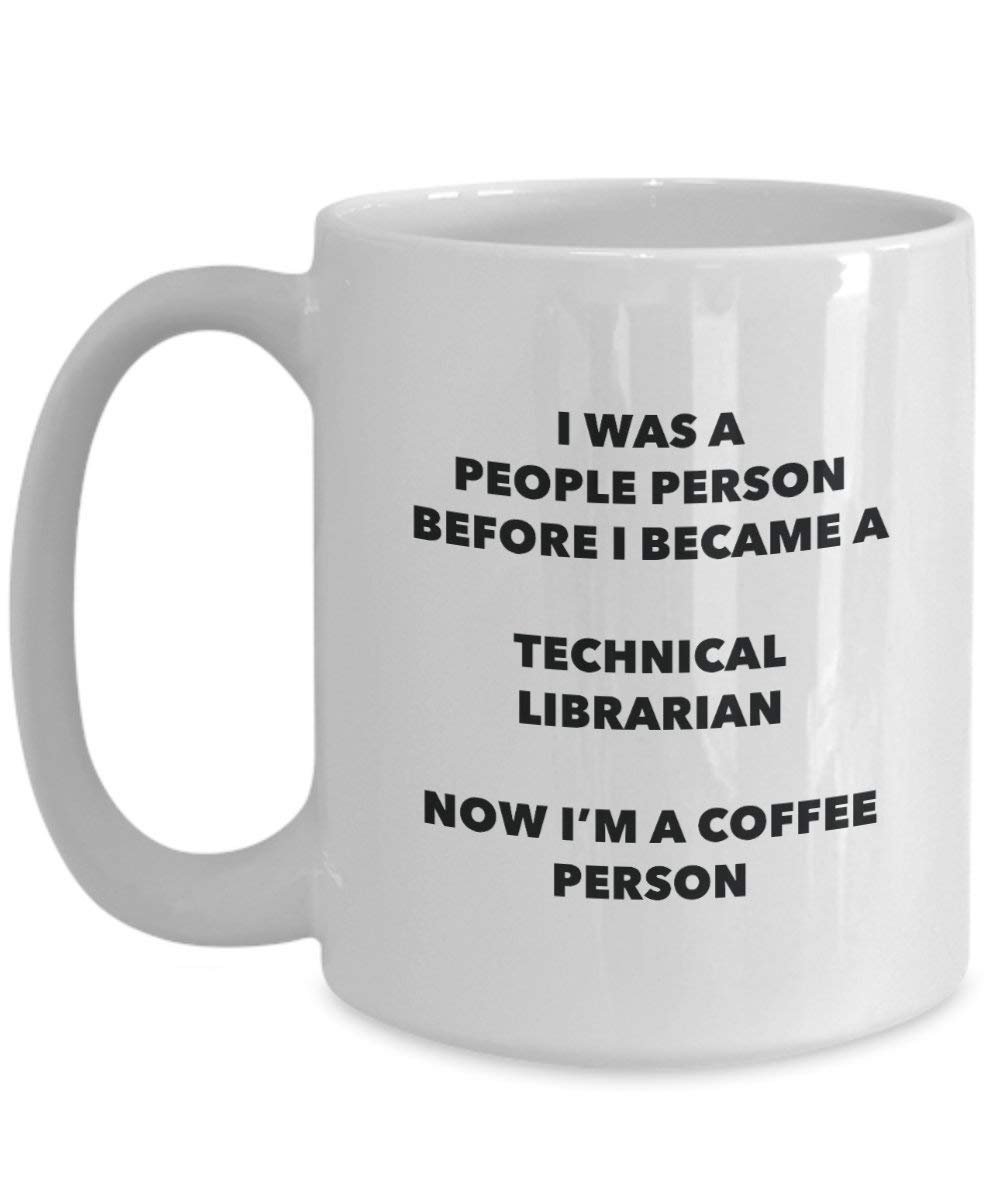 Technische Bibliothekar Kaffee Person Tasse – Funny Tee Kakao-Tasse – Geburtstag Weihnachten Kaffee Lover Cute Gag Geschenke Idee