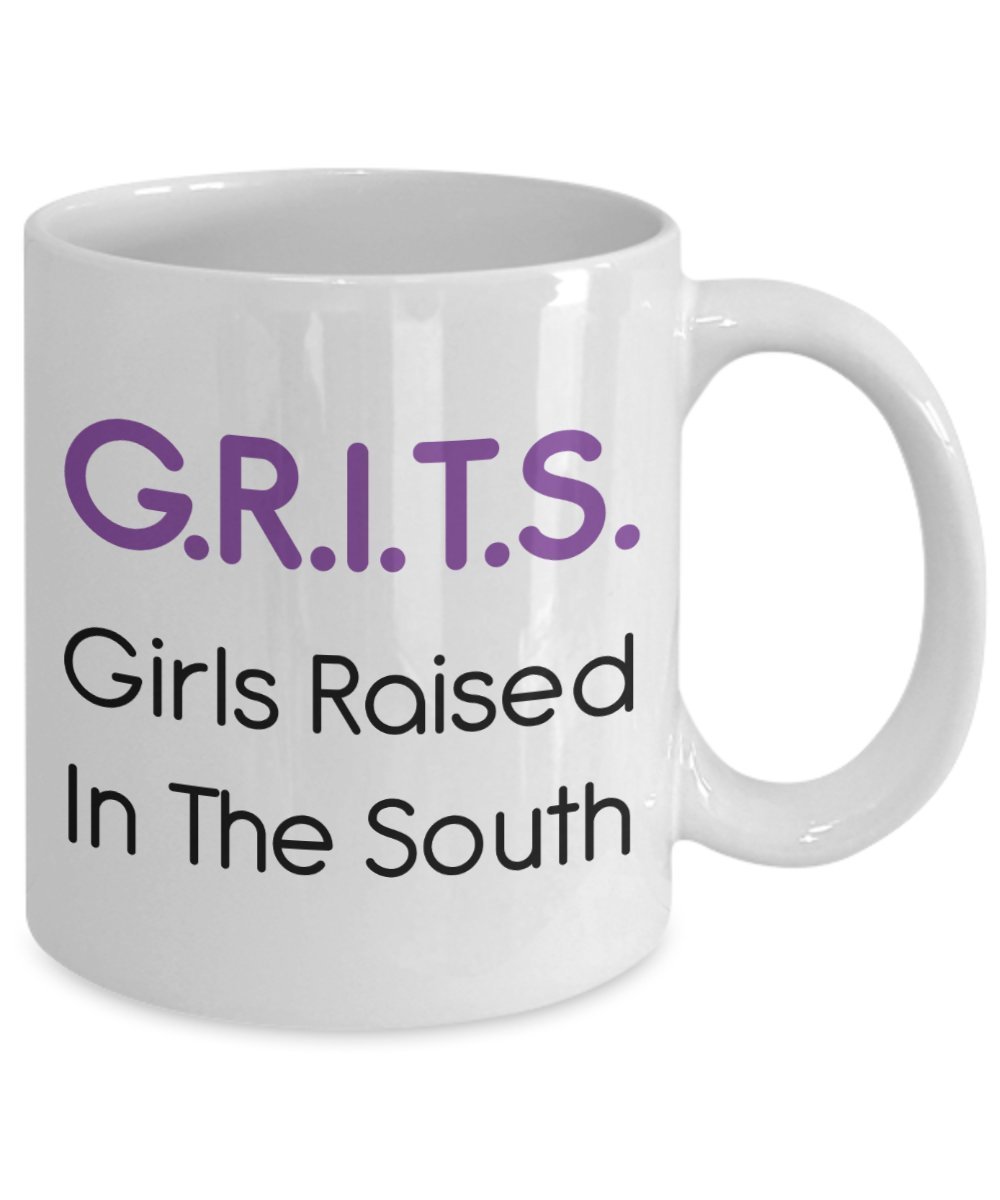 Girls Raised In the South Mug - Funny Tea Hot Cocoa Coffee Cup - Novelty Birthday Christmas Anniversary Gag Gifts Idea
