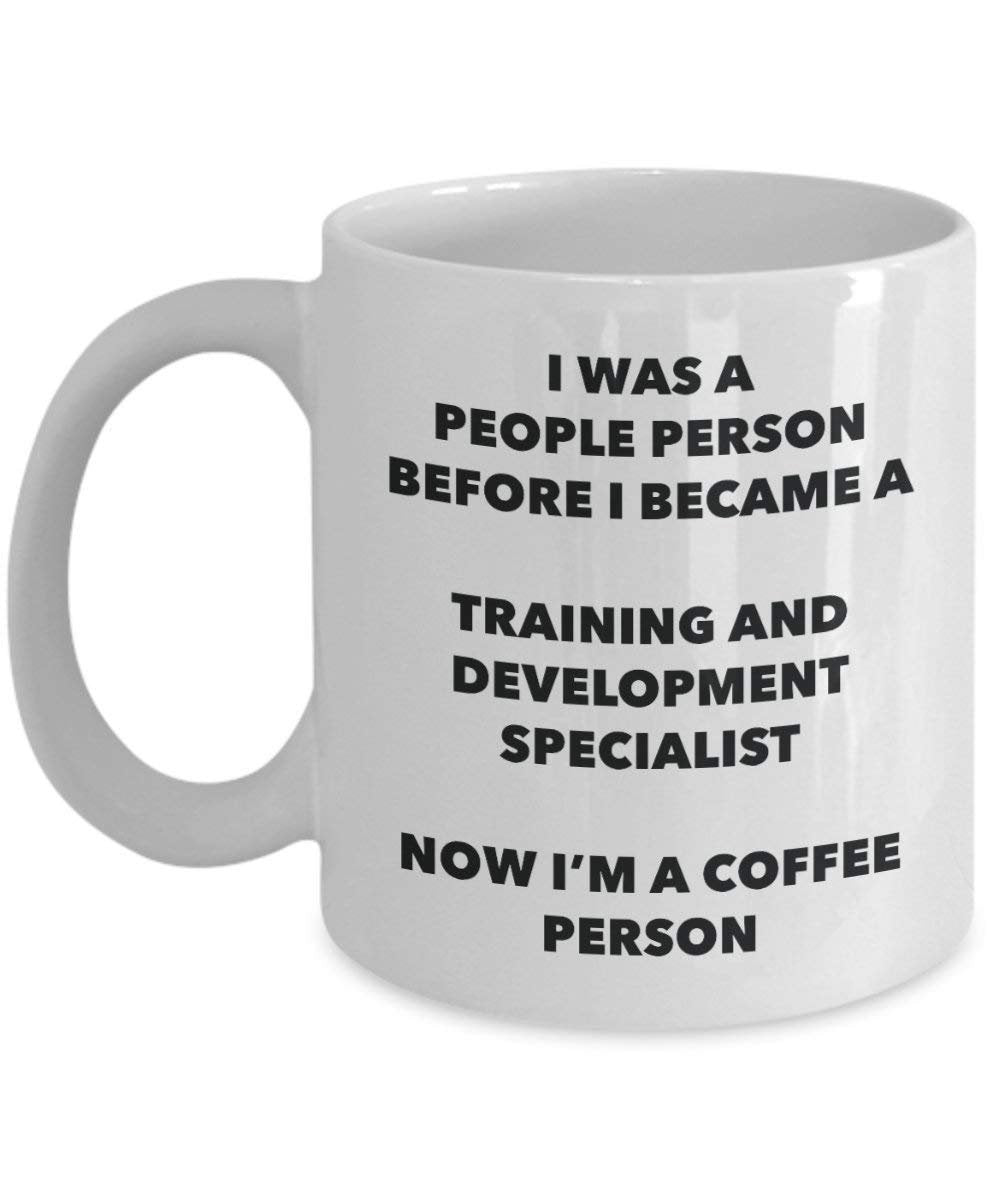 formation et développement Specialist Café personne Mug – Funny Tasse à thé de cacao – Anniversaire de Noël amateur de café mignon Gag Gifts Idée 11oz blanc