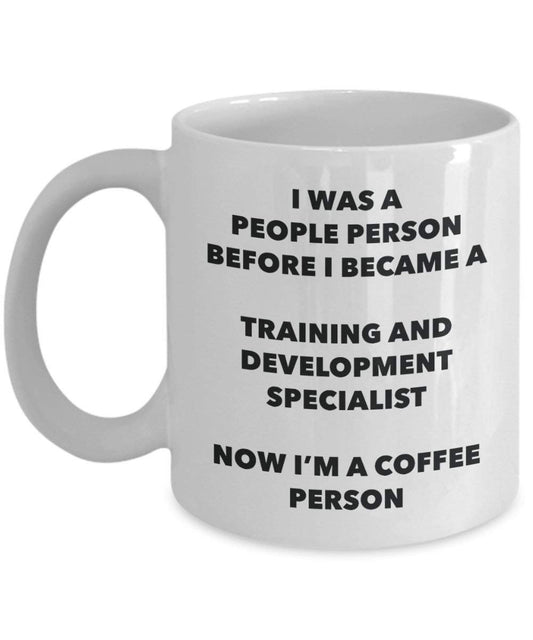 formation et développement Specialist Café personne Mug – Funny Tasse à thé de cacao – Anniversaire de Noël amateur de café mignon Gag Gifts Idée 11oz blanc