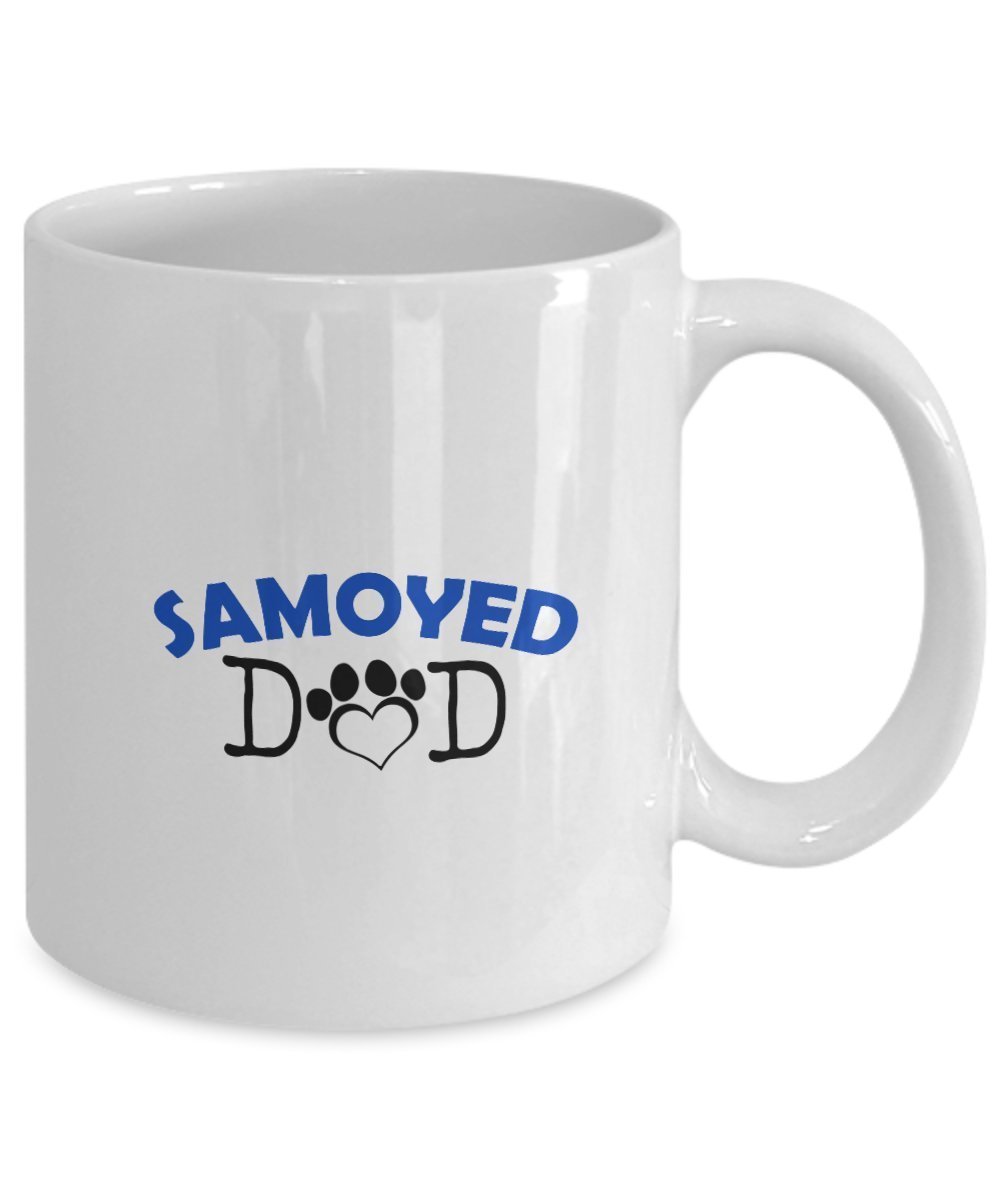 Funny Samoyed Couple Mug – Samoyed Dad – Samoyed Mom – Samoyed Lover Gifts - Unique Ceramic Gifts Idea (Mom)