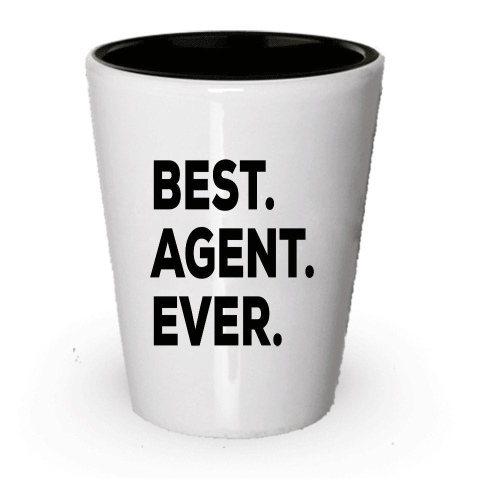 Agent Shot Glass - Best Agent Ever - Funny Gift For Agents (2)