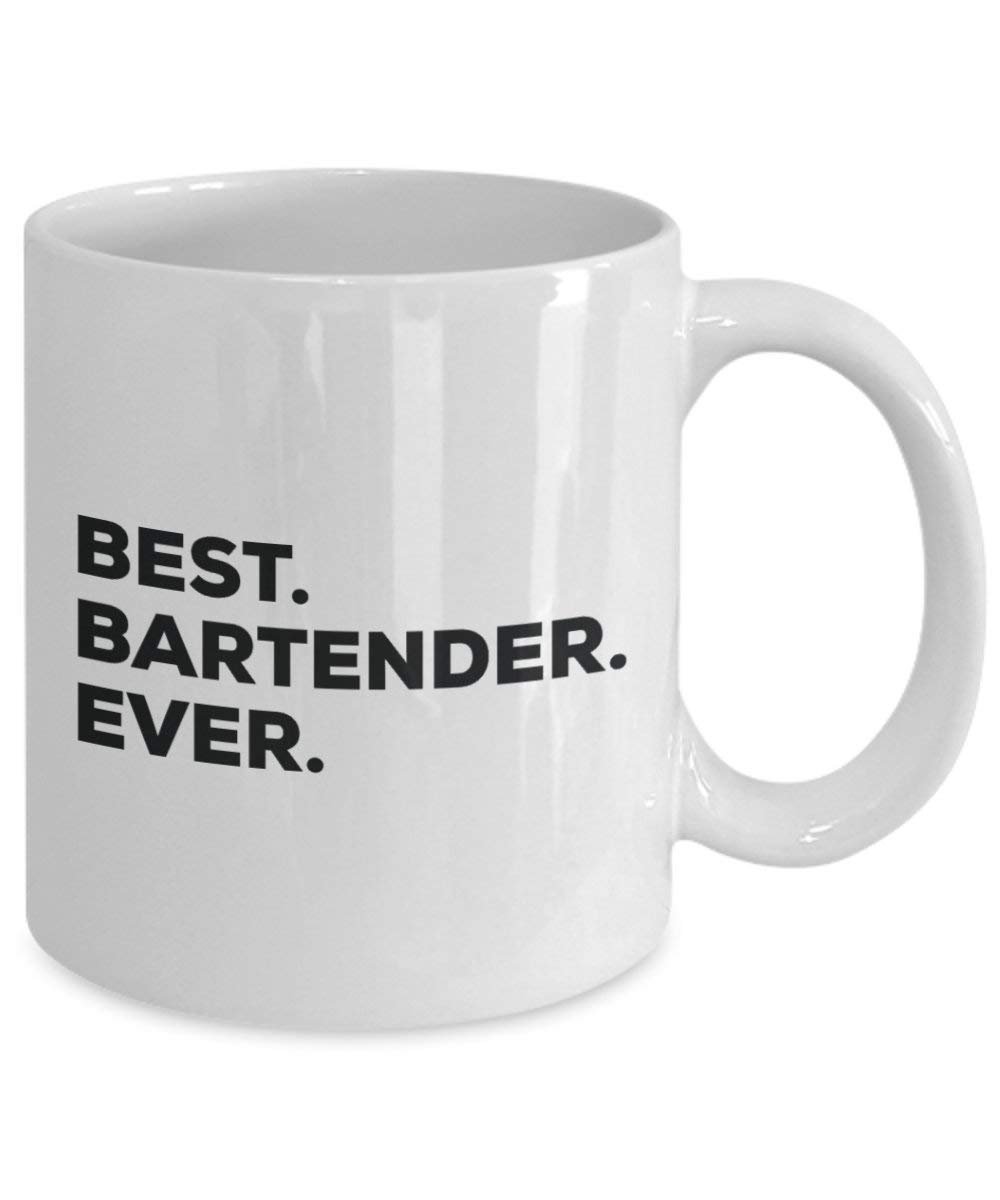Best Bartender Ever Mug - Funny Coffee Cup -Thank You Appreciation For Christmas Birthday Holiday Unique Gift Ideas
