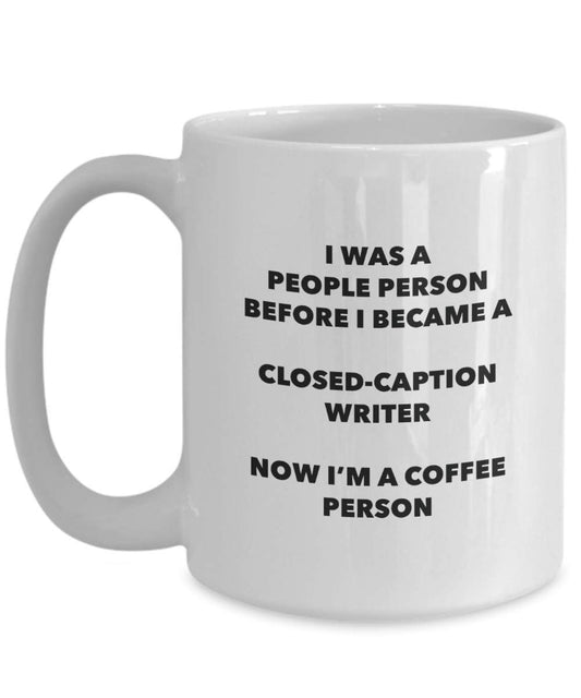 Closed-caption Writer Mug – Je suis une Closed-caption Graveur I Win. – Funny Tasse à café – Fantaisie anniversaire Idée de Gag cadeaux de Noël 15oz blanc
