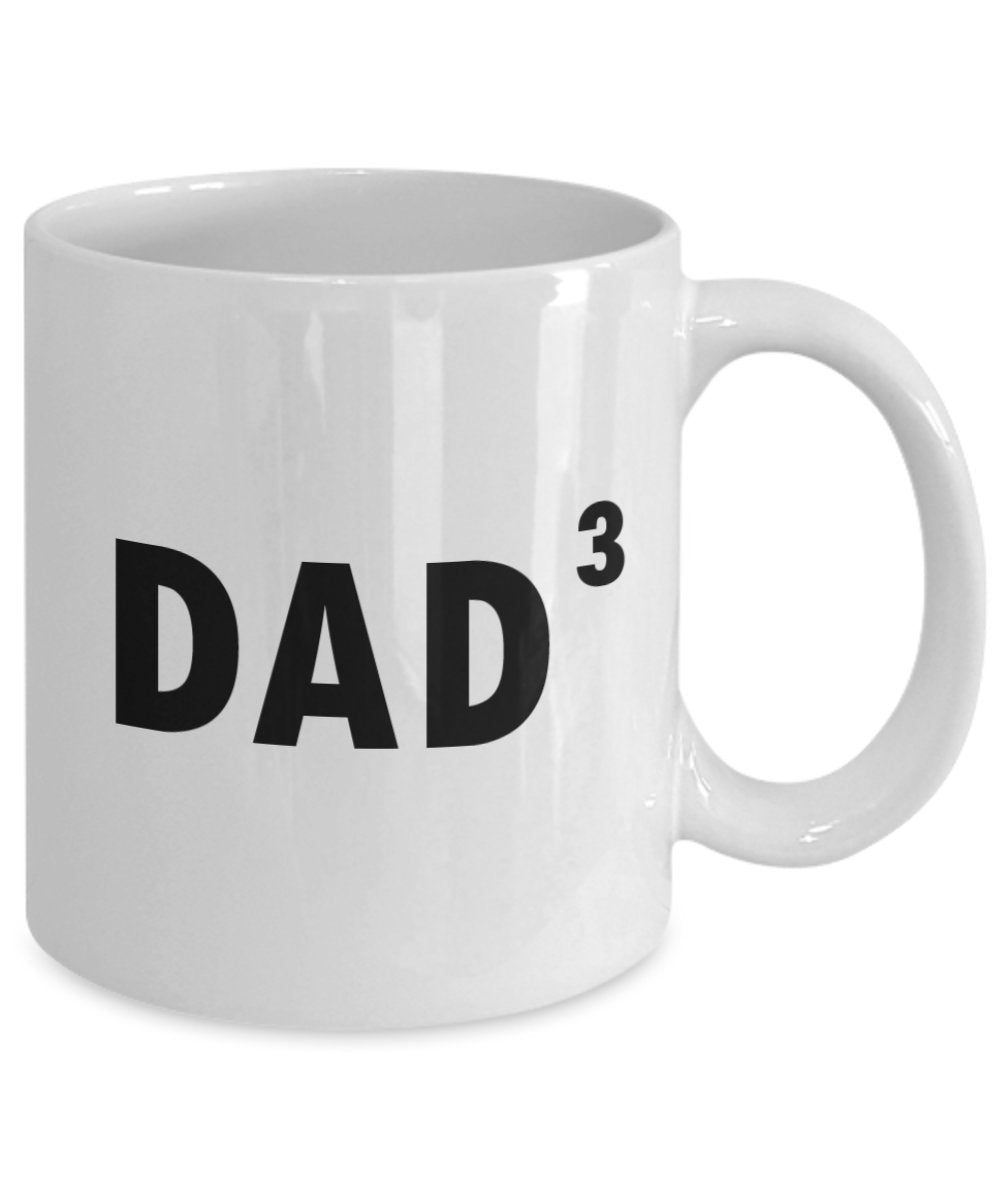 Dad Cubed Mug - Funny Tea Hot Cocoa Coffee Cup - Novelty Birthday Christmas Anniversary Gag Gifts Idea