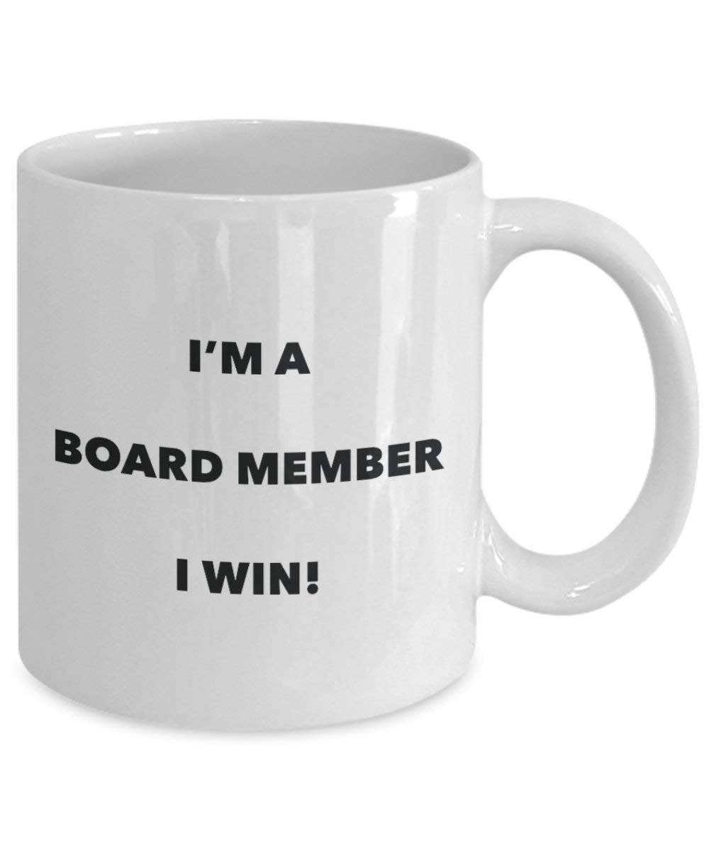 Board Member mug – I' m A bordo degli i Win. – Funny Coffee Cup – novelty Birthday Christmas GAG regalo idea 15oz Infradito colorati estivi, con finte perline