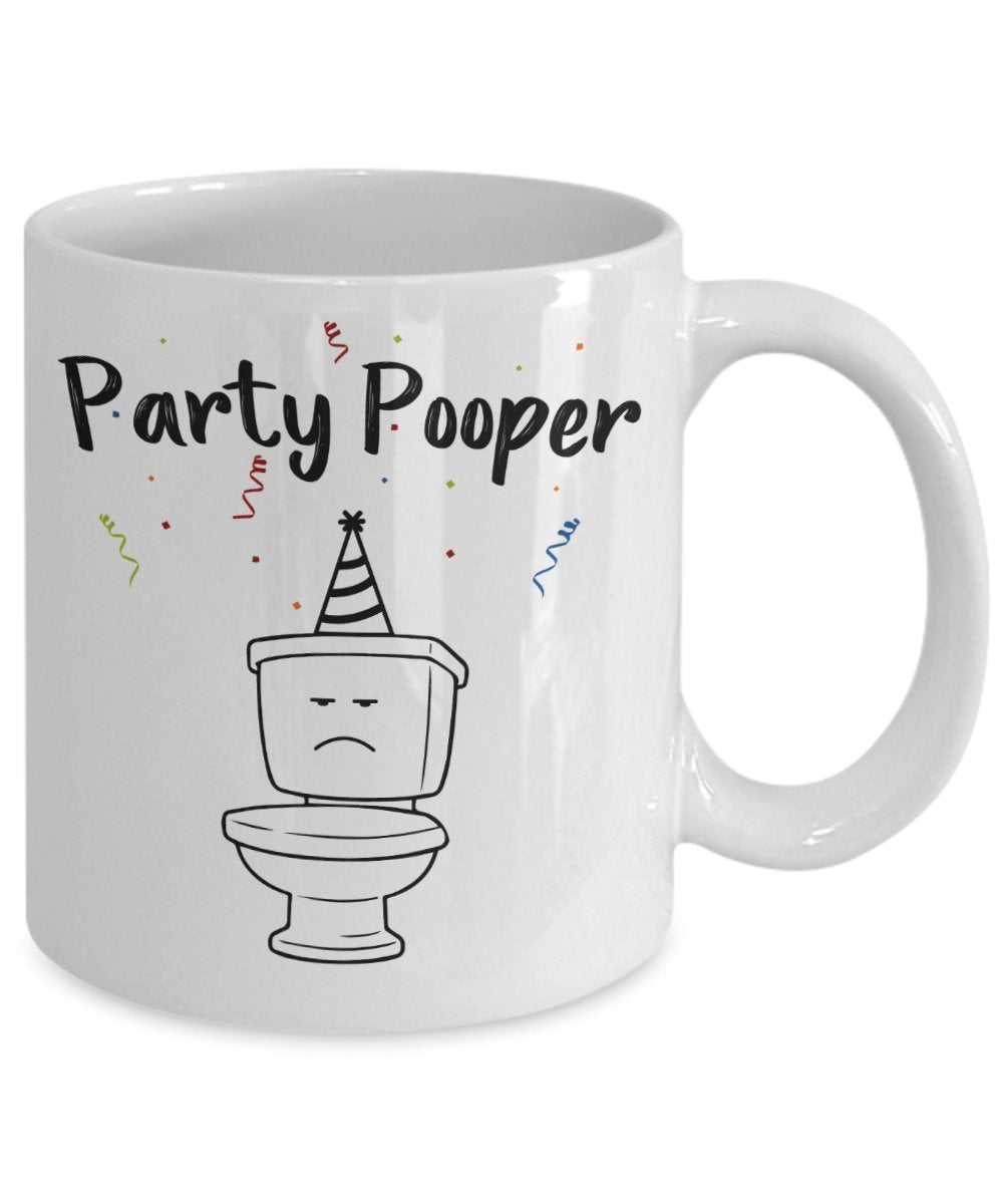 Party Pooper Tasse – Lustige Teetasse für heiße Kakao – Neuheit Geburtstagsgeschenk