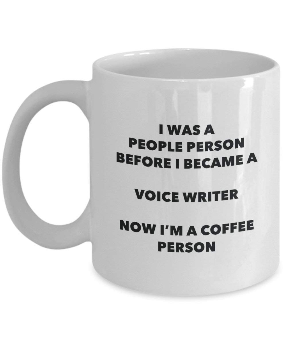 Voice Writer Coffee Person Mug - Funny Tea Cocoa Cup - Birthday Christmas Coffee Lover Cute Gag Gifts Idea