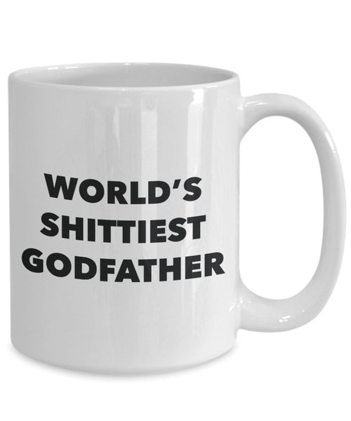 Godfather Mug - Coffee Cup - World's Shittiest Godfather - Godfather Gifts - Funny Novelty Birthday Present Idea