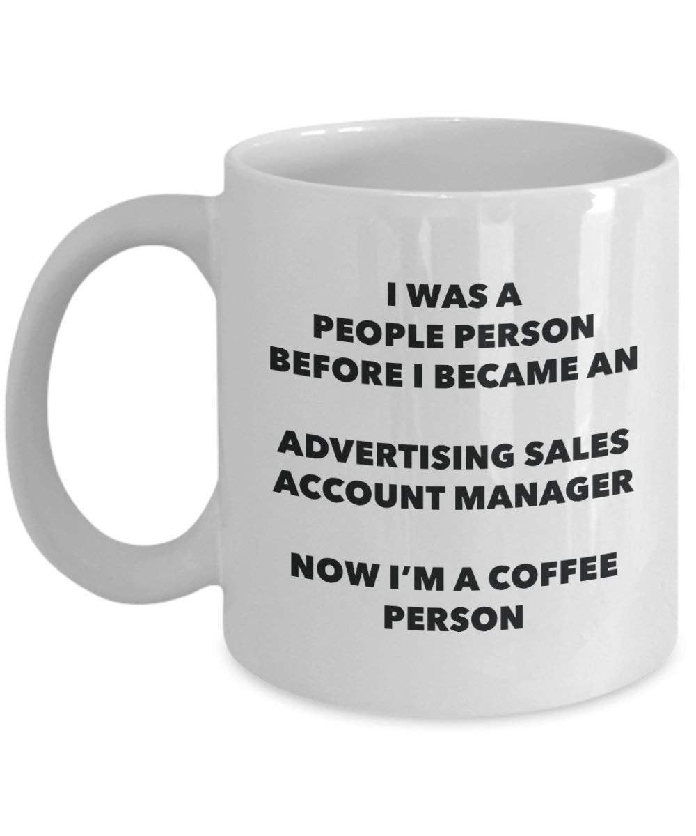 Pubblicità vendite account manager cacao persona – Tazza da tè caffè tazza – Birthday Christmas Coffee Lover cute GAG regalo idea 15oz Infradito colorati estivi, con finte perline