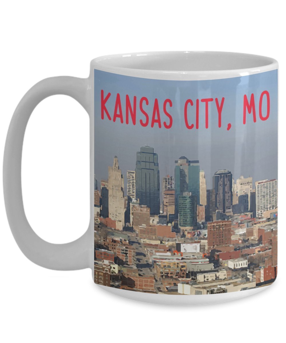 Kansas City Mug - Kansas City, Mo - Funny Tea Hot Cocoa Coffee Cup - Novelty Birthday Christmas Anniversary Gag Gifts Idea