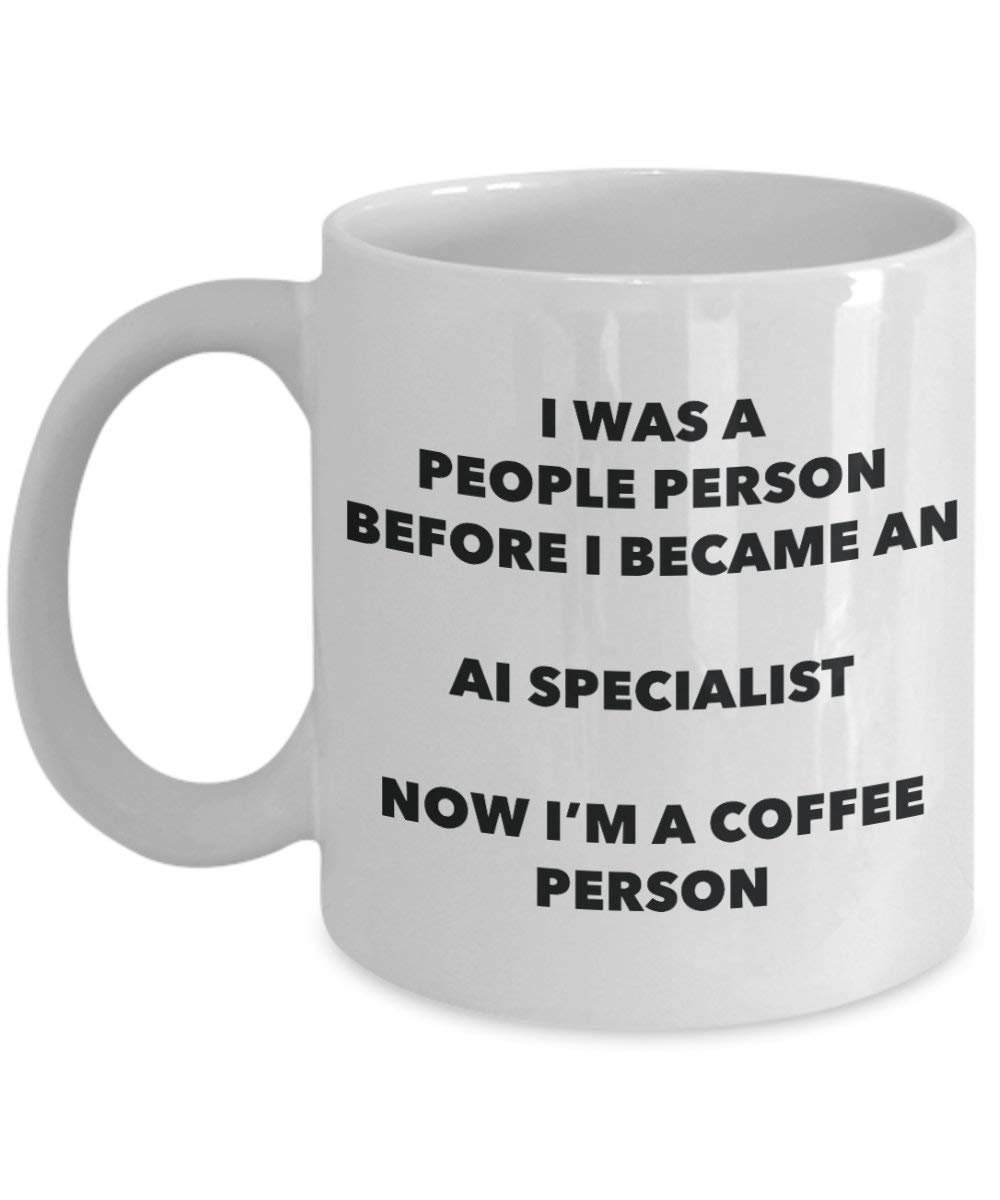 AI Specialist Café personne Mug – Funny Tasse à thé de cacao – Anniversaire de Noël amateur de café mignon Gag Gifts Idée 11oz blanc