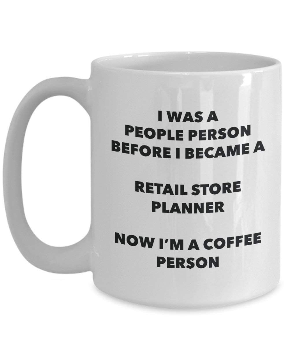 Retail Store Planner personne à café Mug Tasse à thé de cacao – rigolo – Anniversaire de Noël amateur de café mignon Gag Gifts Idée 11oz blanc