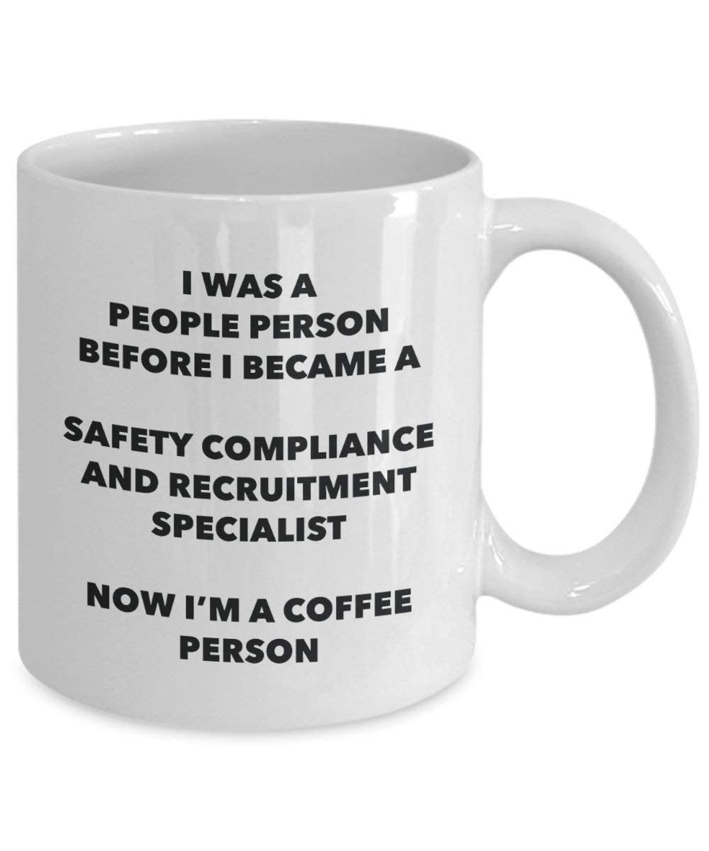 Sicherheit Compliance und Einstellung Specialist Kaffee Person Tasse – Funny Tee Kakao-Tasse – Geburtstag Weihnachten Kaffee Lover Cute Gag Geschenke Idee