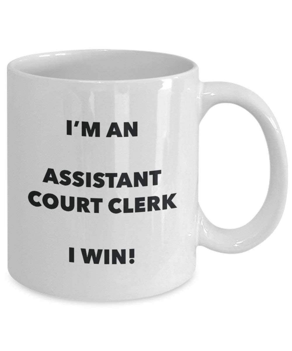 Assistant Greffier Mug – Je suis un Assistant Greffier I Win. – Funny Tasse à café – Fantaisie anniversaire Idée de Gag cadeaux de Noël 11oz blanc