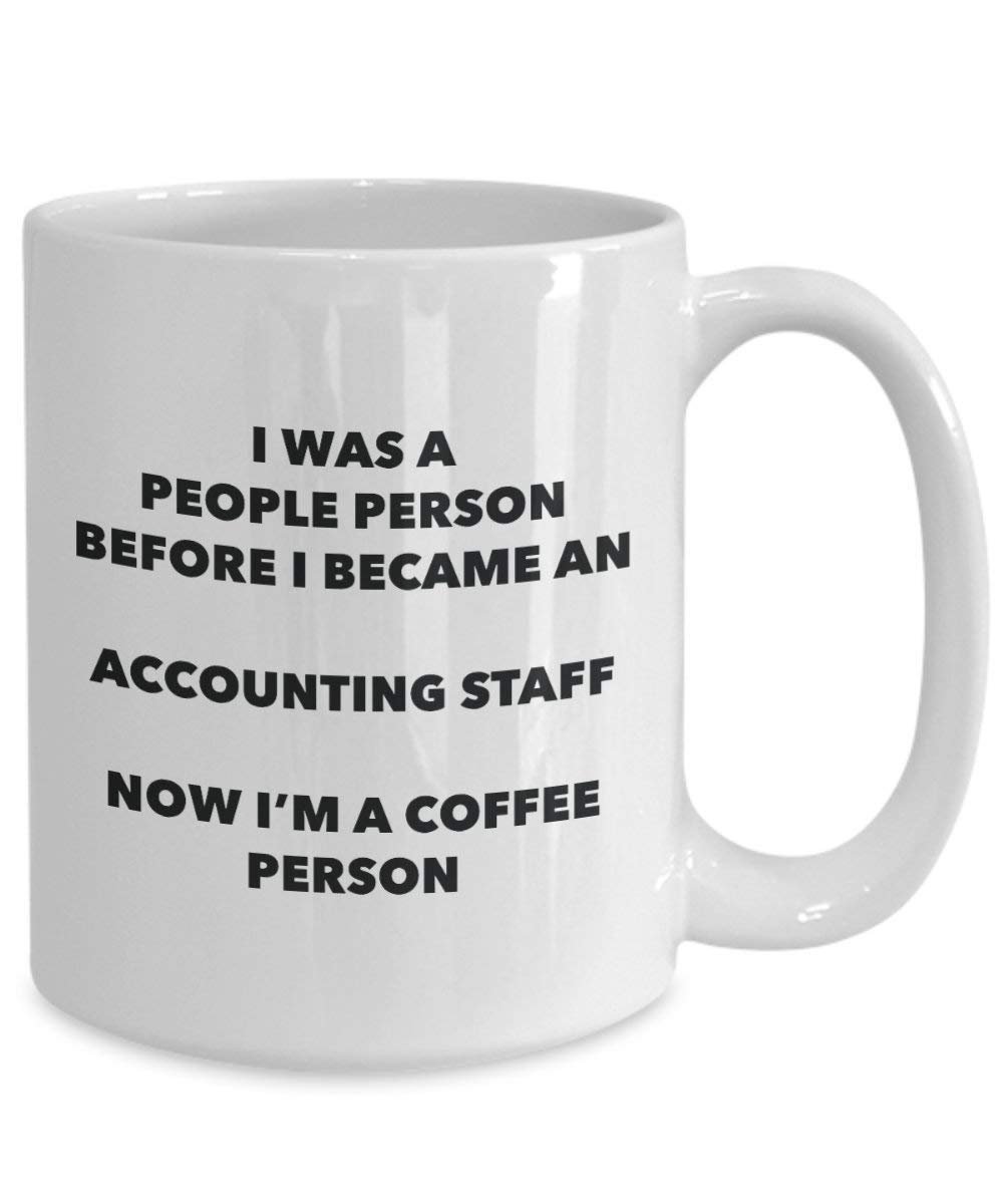 Comptabilité Personnel personne à café Mug Tasse à thé de cacao – rigolo – Anniversaire de Noël amateur de café mignon Gag Gifts Idée 15oz blanc
