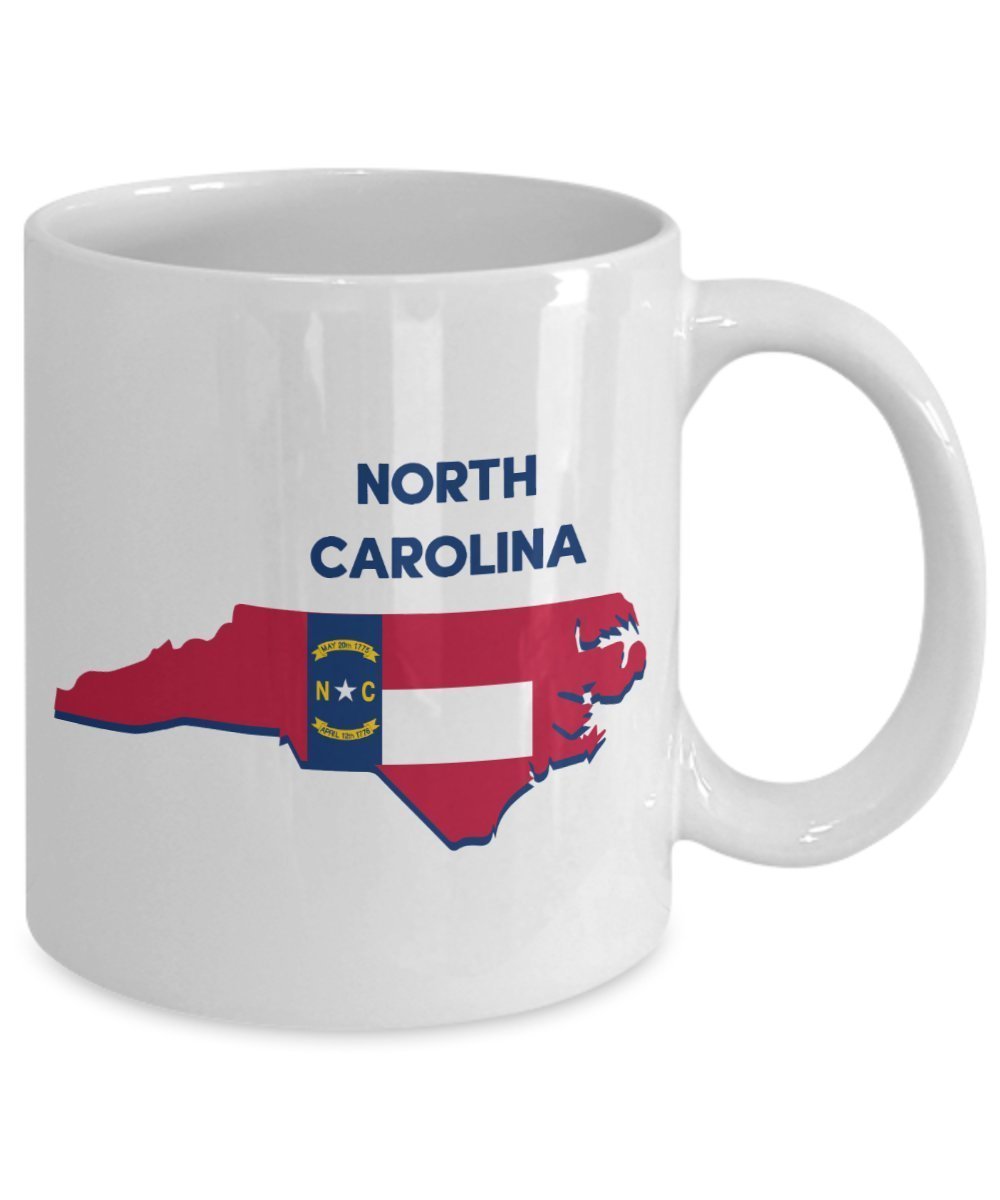 North Carolina Tasse – Lustige Teetasse für heiße Kakao-Kaffeetasse – Neuheit Geburtstag Weihnachten Jahrestag Gag Geschenkidee