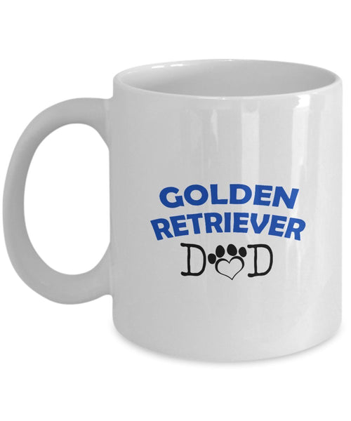 Funny Golden Retriever Couple Mug – Golden Retriever Dad – Golden Retriever Mom – Golden Retriever Lover Gifts - Unique Ceramic Gifts Idea (Dad & Mom)