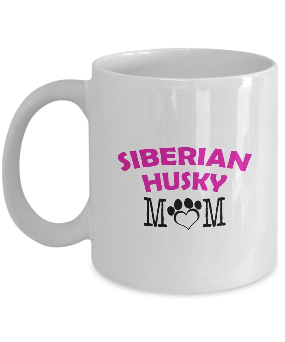 Funny Siberian Husky Couple Mug – Siberian Husky Dad – Siberian Husky Mom – Siberian Husky Lover Gifts - Unique Ceramic Gifts Idea (Mom)