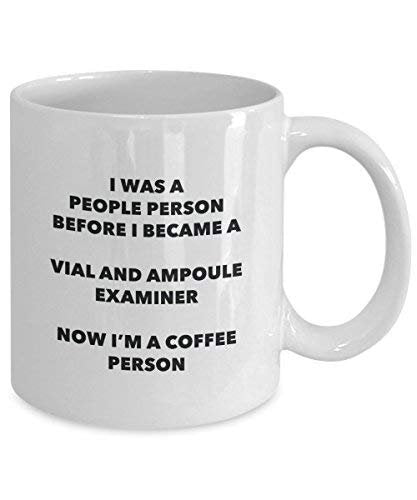 Vial and Ampoule Examiner Coffee Person Mug - Funny Tea Cocoa Cup - Birthday Christmas Coffee Lover Cute Gag Gifts Idea