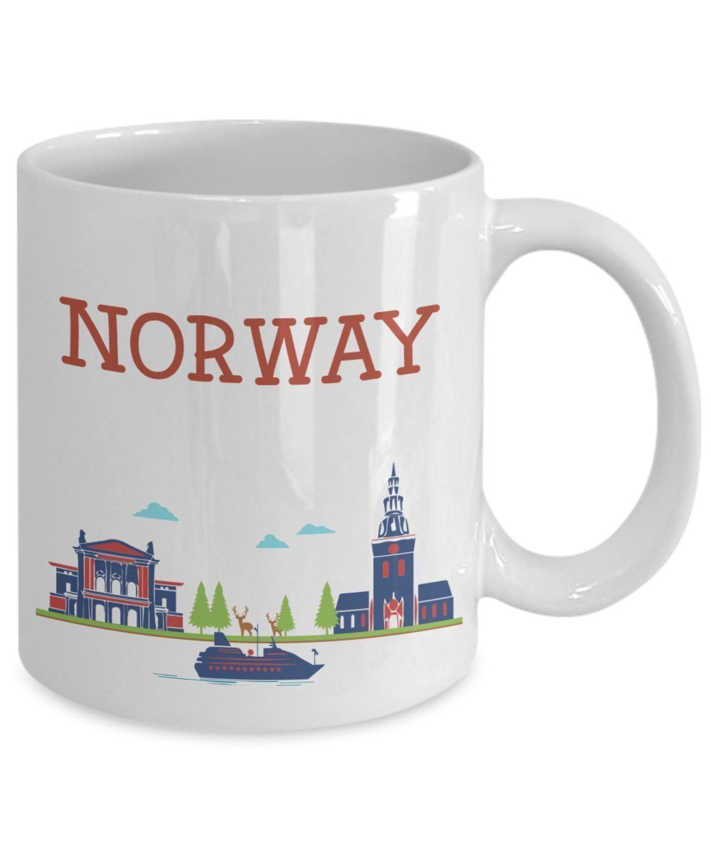 Norway Mug - Funny Tea Hot Cocoa Coffee Cup - Novelty Birthday Christmas Anniversary Gag Gifts Idea