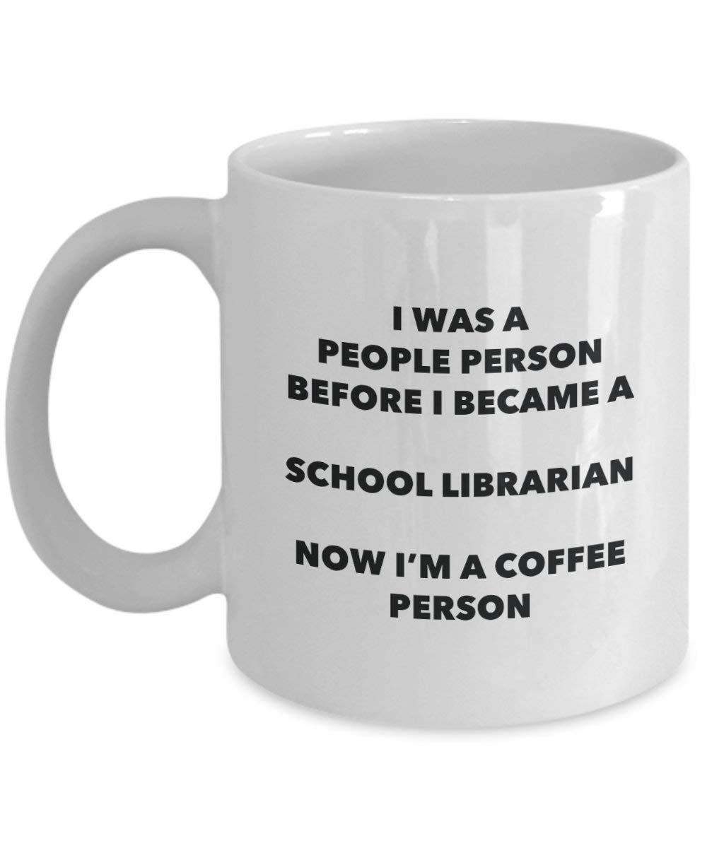Schule Bibliothekar Kaffee Person Tasse – Funny Tee Kakao-Tasse – Geburtstag Weihnachten Kaffee Lover Cute Gag Geschenke Idee