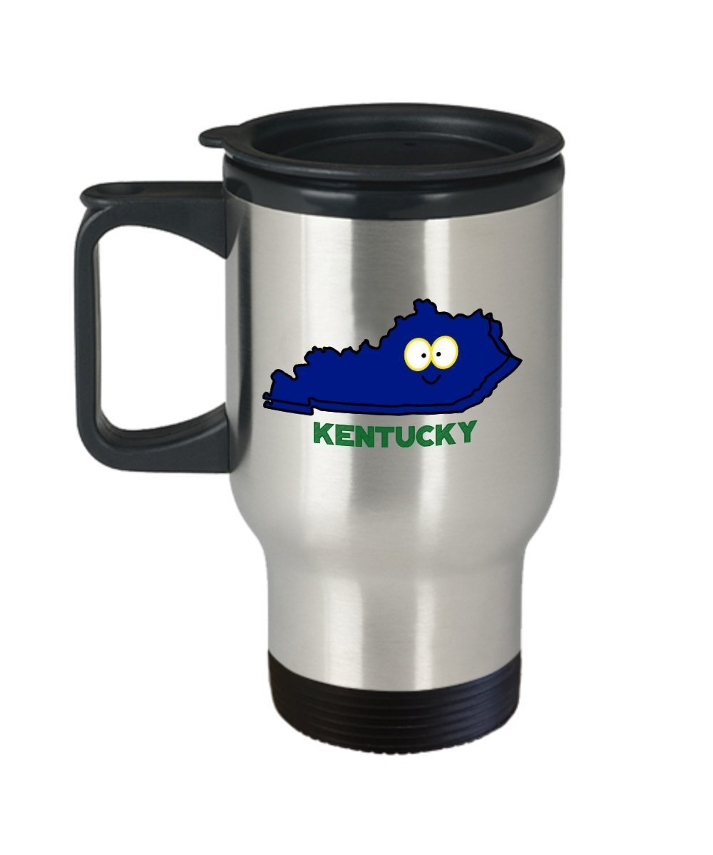 Kentucky Travel Mug - Funny Tea Hot Cocoa Coffee Insulated Tumbler - Novelty Birthday Christmas Anniversary Gag Gifts Idea