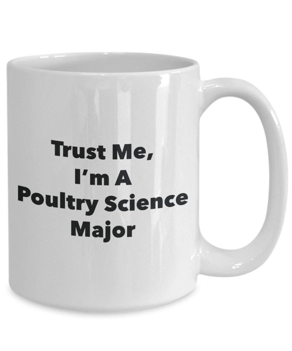 Trust Me, I'm a volaille Science principaux Mug rigolo – Tasse à café – Cute Graduation Gag Gifts idées pour vos amis et Camarades de classe 15oz blanc