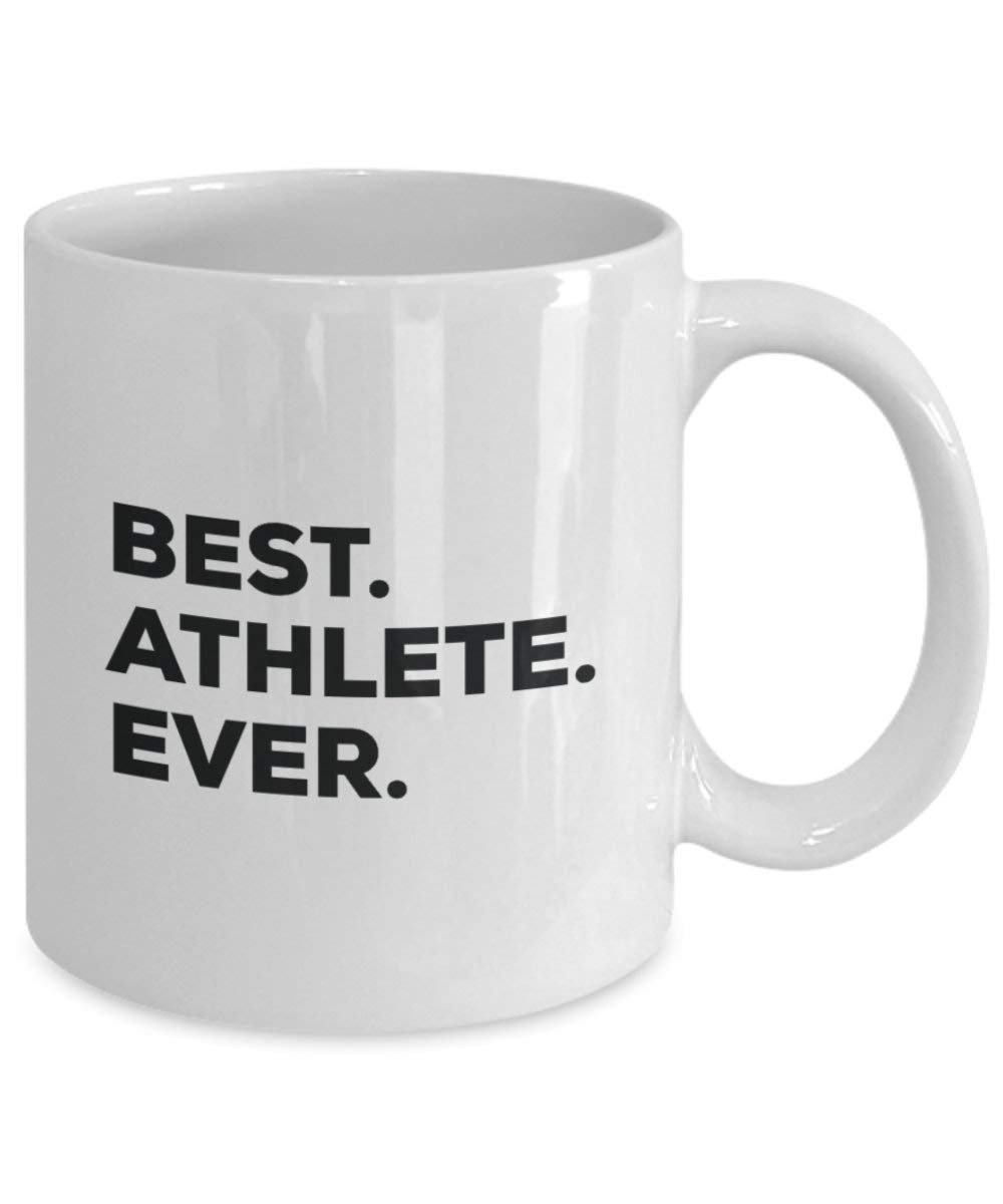 Best Athlete Ever Mug - Funny Coffee Cup -Thank You Appreciation for Christmas Birthday Holiday Unique Gift Ideas