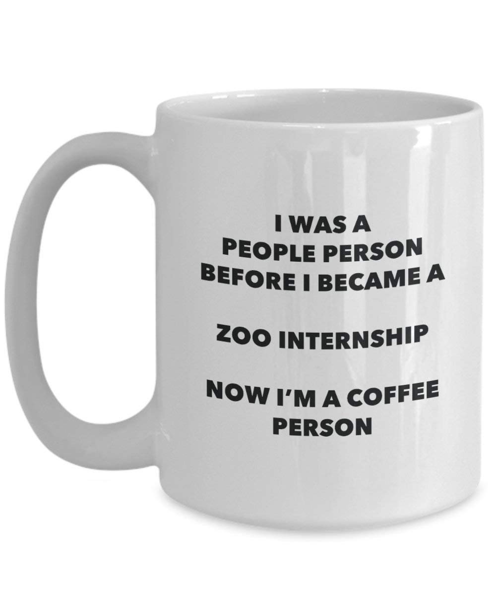 Zoo Stagiaires personne à café Mug Tasse à thé de cacao – rigolo – Anniversaire de Noël amateur de café mignon Gag Gifts Idée 15oz blanc