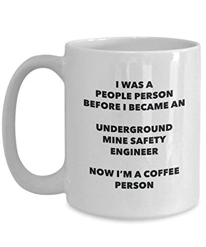 Underground mine Safety Engineer persona caffè tazza divertente tazza di tè cacao – Birthday Christmas Coffee Lover cute GAG regalo idea 11oz Infradito colorati estivi, con finte perline