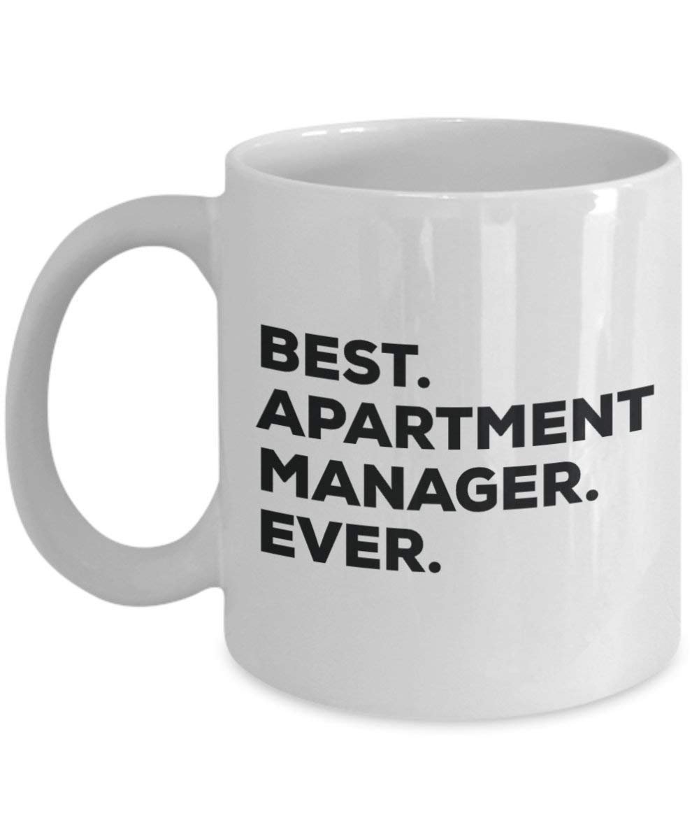 Best Wohnung Manager Ever Tasse – Funny Coffee Cup – Thank You Anerkennung für Weihnachten Geburtstag Urlaub Einzigartiges Geschenk Ideen