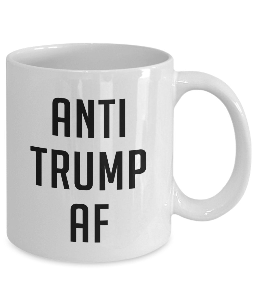 Anti-Trump af Tasse – Lustige Tee-Tasse für heiße Kakao, Kaffeetasse – Neuheit Geburtstags-Geschenkidee