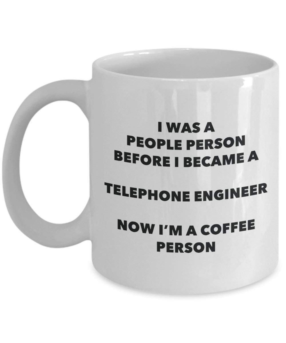 Telephone Engineer Coffee Person Mug - Funny Tea Cocoa Cup - Birthday Christmas Coffee Lover Cute Gag Gifts Idea