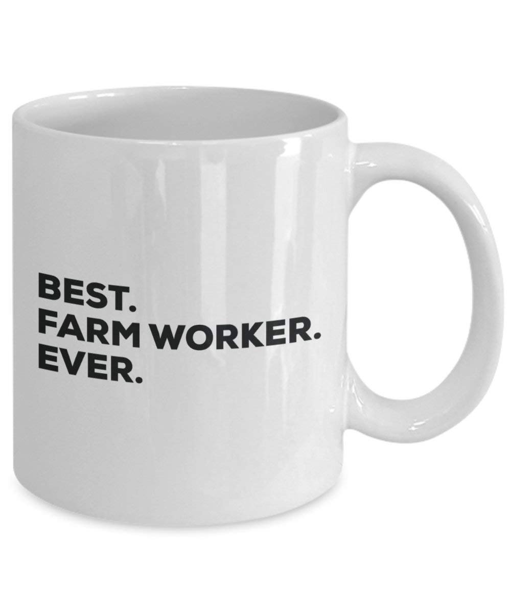 Best Farm Worker Ever Mug - Funny Coffee Cup -Thank You Appreciation For Christmas Birthday Holiday Unique Gift Ideas